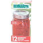 Regular Mason Jar Lids and Bands - 12 Pack
