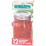 Regular Mason Jar Lids and Bands - 12 Pack
