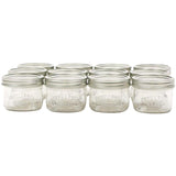 12 Pack 250mL Salmon Wide Mason Jars