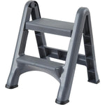 Rubbermaid Commercial Products RCP 4209 CYL Fld 2-Step Stool 300 Lb Max Gra