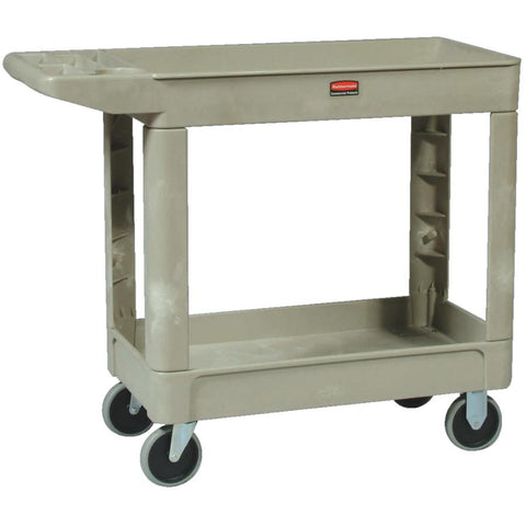 16" x 30" Beige Service Cart