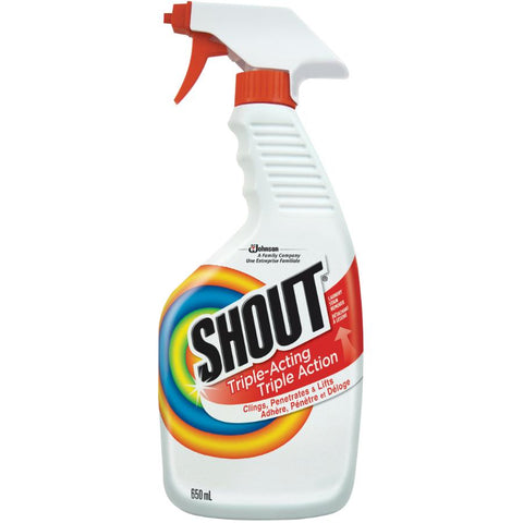 Shout Triple-Acting Laundry Stain Remover, Clings, Penetrates, and Lifts Tough Stains, 650mL