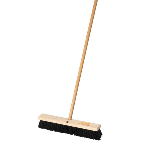18 inch(s) Stiff Push Broom, with 54 inch(s) Handle