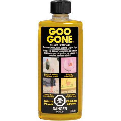 Goo �Gone Original Liquid - Surface Safe Adhesive Remover � Safely removes Stickers, Labels, Decals, Residue, Tape, Chewing Gum, Grease, Tar � 8 oz.