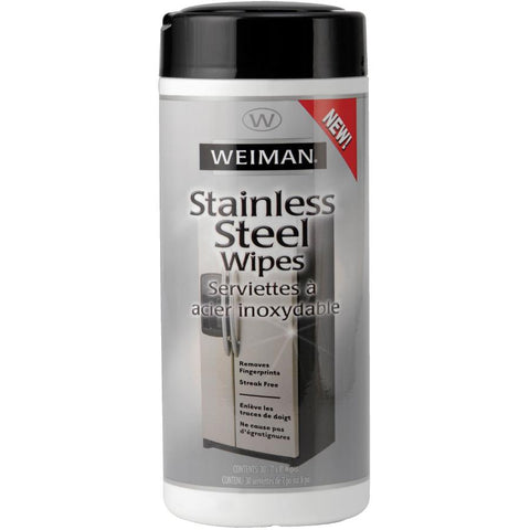 Weiman Stainless Steel Wipes-30 Wipes/Pkg