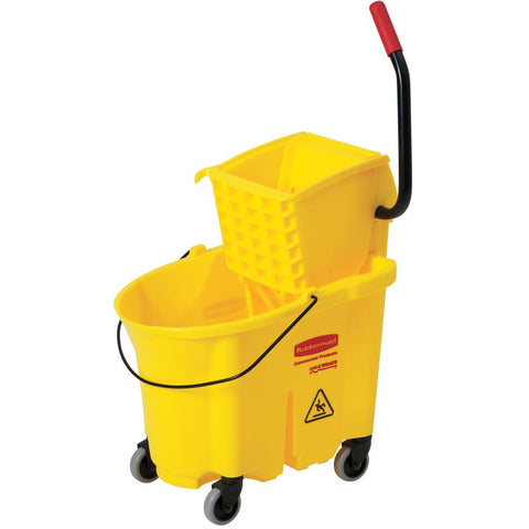 Rubbermaid Commercial Yellow 35-Quart Bucket/Wringer Combo Pack (FG758088YEL)