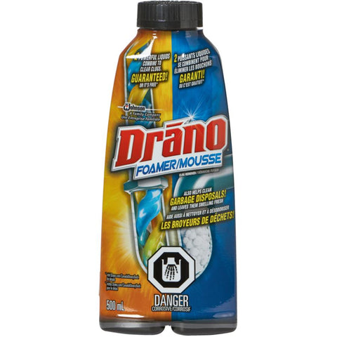Drano Max Gel Clog Remover and Drain Cleaner, 500ml