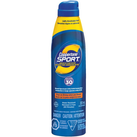 Coppertone Sport Clear Continuous Spray Sunscreen Spf30 0.55-Pounds
