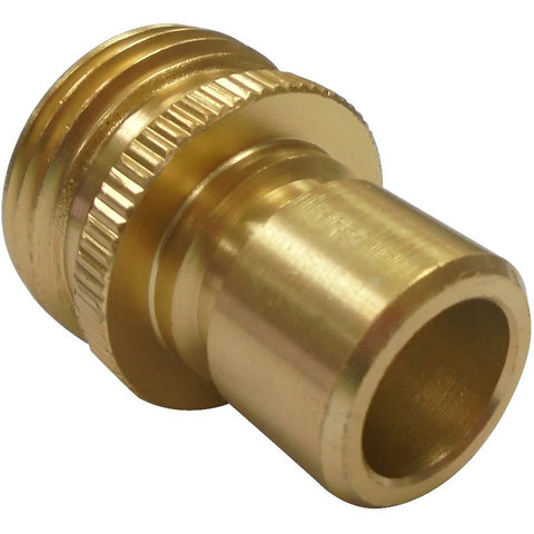 1/2" Male Aluminum Quick Connector, with Brass Finish