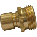 1/2" Male Aluminum Quick Connector, with Brass Finish