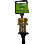 1/2" Male Aluminum Quick Connector, with Brass Finish