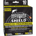 Mosquito Shield MS0401 Citronella scented 5 Hour Mosquito Coils with Two Stands, 10pcs