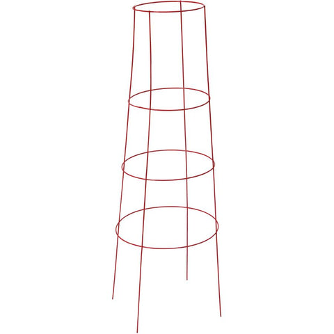 18 inch(s) x 47 inch(s) Red Inverted Four Ring Tomato/Flower Cage