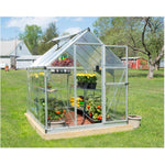 Palram HG5508 Hybrid Greenhouse, 6' x 8' x 7', Silver