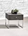 F3 Furniture Fashion Forward Grey End Table (3510-04)