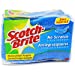 Scotch-Brite Scrub Sponge, 3 Sponges, No Scratch, Non Stick Safe, Dish Scrubber, Scour Sponge