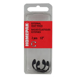 2 Pack 1/2" External Retaining Snap Rings