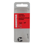 2 Pack 1/4" External Retaining Snap Rings