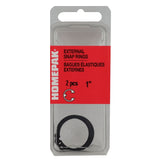 2 Pack 1" External Retaining Snap Rings