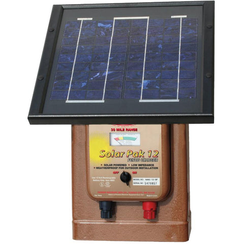 Parmak MAG12SP Magnum 12 Solar Pak Low Impedance 12 Volt Battery Operated 30 Mile Range Electric Fence Charger