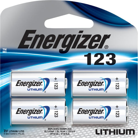 Energizer, EL123BP-4 4 Pack, 123 Lithium Batteries