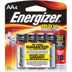 Max Alkaline AA Batteries - 4 Pack