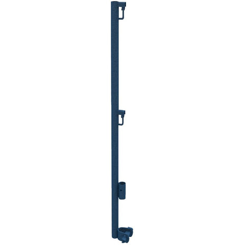 Metaltech M-MGPUSL Guard Rail Post With Support, Model#, 4, Blue powder-coated thermosetting polyester finish