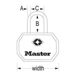 Master Lock 4681TBLK TSA-Accepted Keyed Luggage Lock, Black, 2-Pack