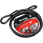 Master Lock 78DPF Heavy Duty Looped End Cable, 6 Feet Braided Steel, 3/8-inch Diameter