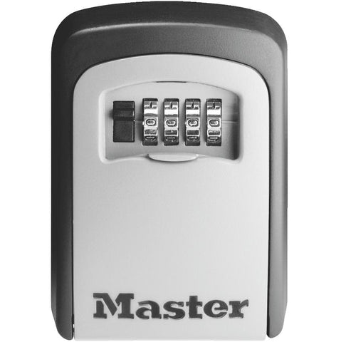 Master Lock 5401D Set Your Own Combination Wall Mount Lock Box, 5 Key Capacity, Black