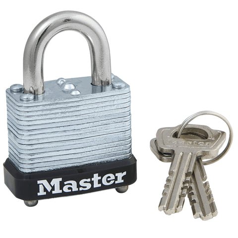 Master Lock 105D Wide Warded Padlock, 1-1/8-Inch, Steel