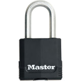 Master Lock M115BLCTRILFHC Magnum Covered Laminated Steel Padlock, 1-7/8-Inch Body, 1-1/2-Inch Shackle, 3-Pack