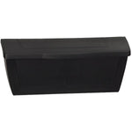 PRO-DF Black Plastic Horizontal Wall Mount Mailbox,P55-75,1 Units