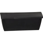 PRO-DF Black Plastic Horizontal Wall Mount Locking Mailbox