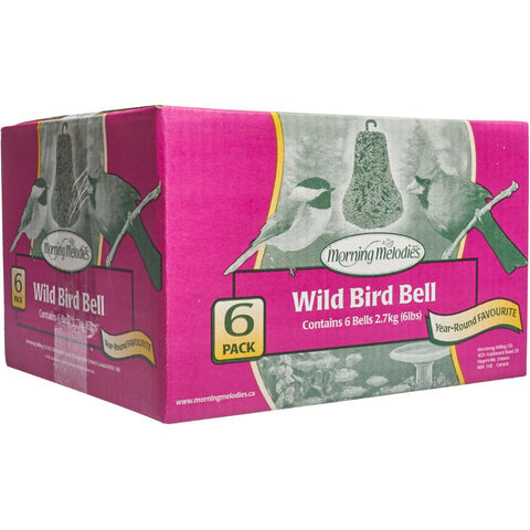 Morning Melodies 409-199 Wild Bird Bell 6 Pack Box 2.7kg, 1 Piece, One Size