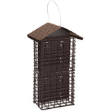 Stokes Select Four Cake Suet Buffet Bird Feeder with Metal Roof, Four Suet Capacity