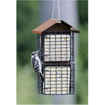 Stokes Select Four Cake Suet Buffet Bird Feeder with Metal Roof, Four Suet Capacity