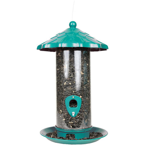 1.75lb Capacity Metal Tube Bird Feeder, Assorted Colours