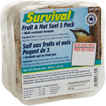 Suet Cakes Bird Food - Fruit and Nut, 312 g, 3 Pack