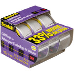 Scotch Tape Gift Wrap Tape, 19mm Wide x 10.1m, 3 Rolls in Dispensers