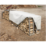 14.3' x 19.6' White Poly Tarpaulin