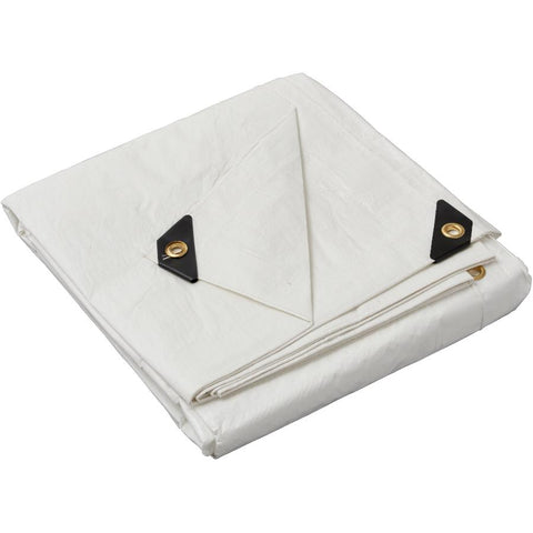 12' x 18' White Poly Tarpaulin