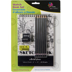 Sketch Book Set - Assorted, 20 Sheets