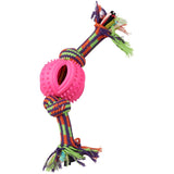 Spiny Rope Dog Toy - 8", Assorted Colours