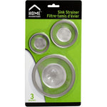 Sink Strainers - 3 Piece Set