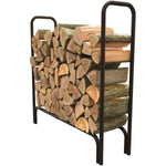 Panacea 15203 Deluxe Outdoor Log Rack, Black, 4-Feet