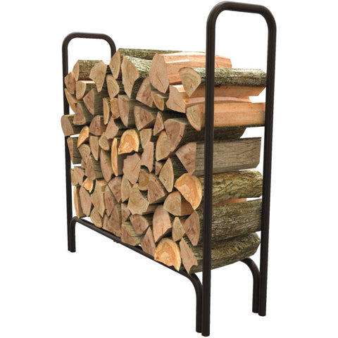 Panacea 15203 Deluxe Outdoor Log Rack, Black, 4-Feet