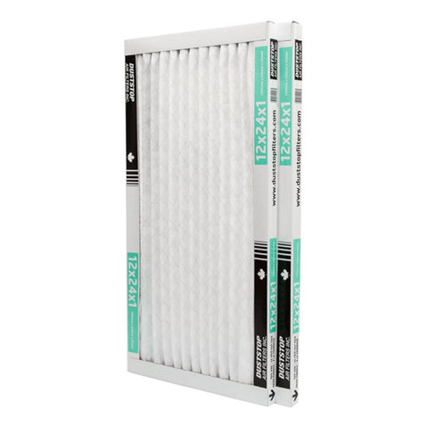 2 Pack 1 inch(s) x 12 inch(s) x 24 inch(s) Pleated Furnace Filters