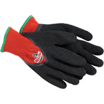 Men's Medium Polyester Knit/Acrylic Lined Foam Latex Coated Work Gloves, Assorted Colours