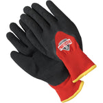 Men's Medium Polyester Knit/Acrylic Lined Foam Latex Coated Work Gloves, Assorted Colours